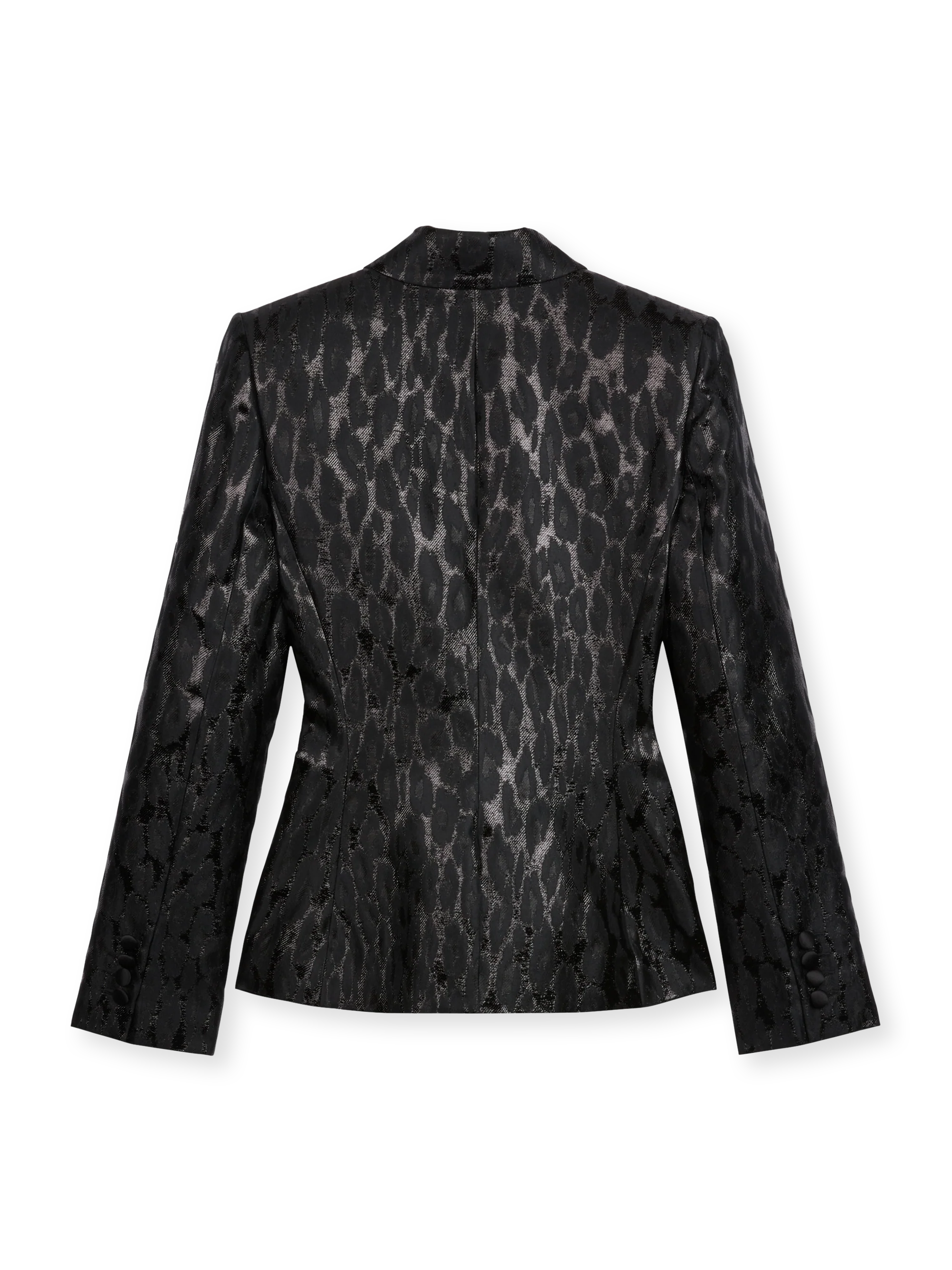 Blazer slim fit in jacquard lamè - Image 4