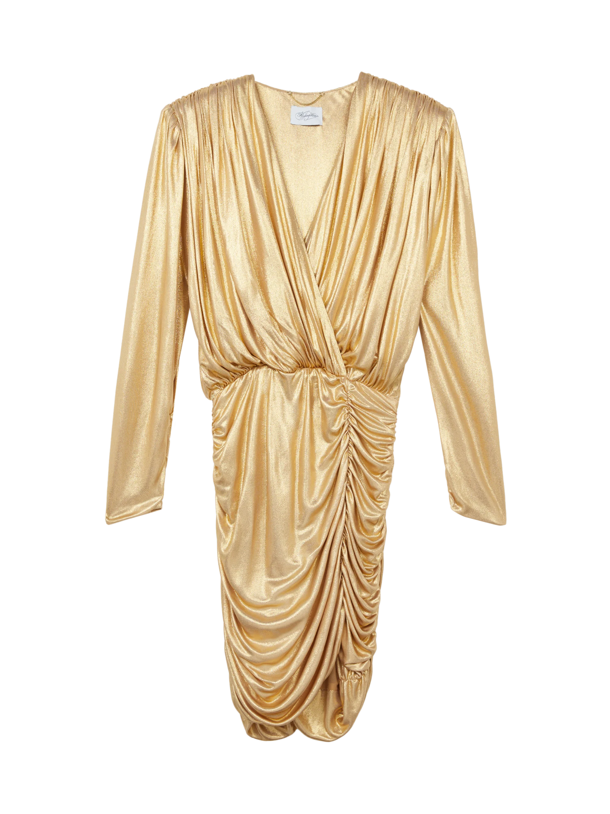 DRAPED MINI DRESS - Image 3