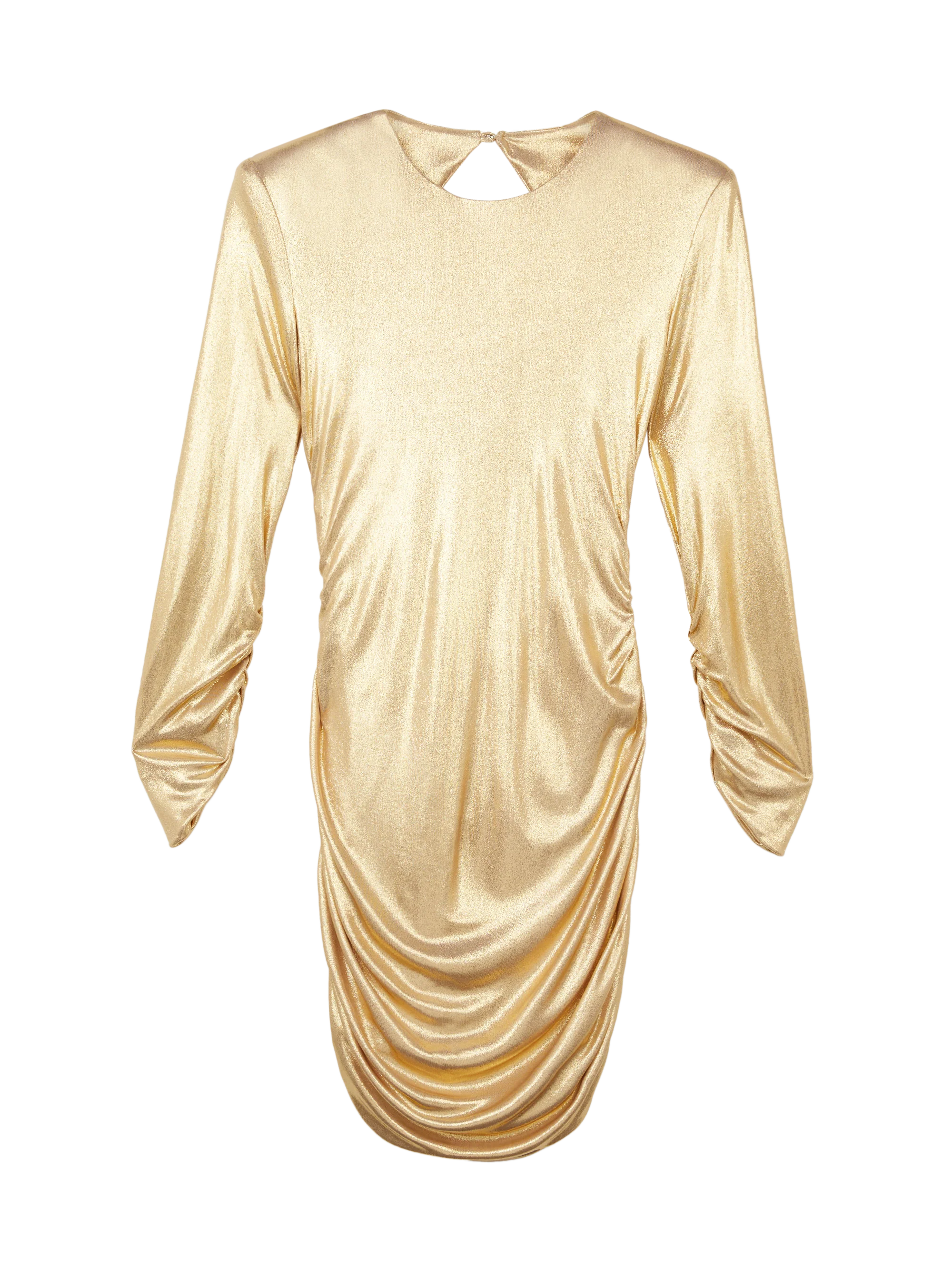 DRAPED PENCIL MINI DRESS - Image 3