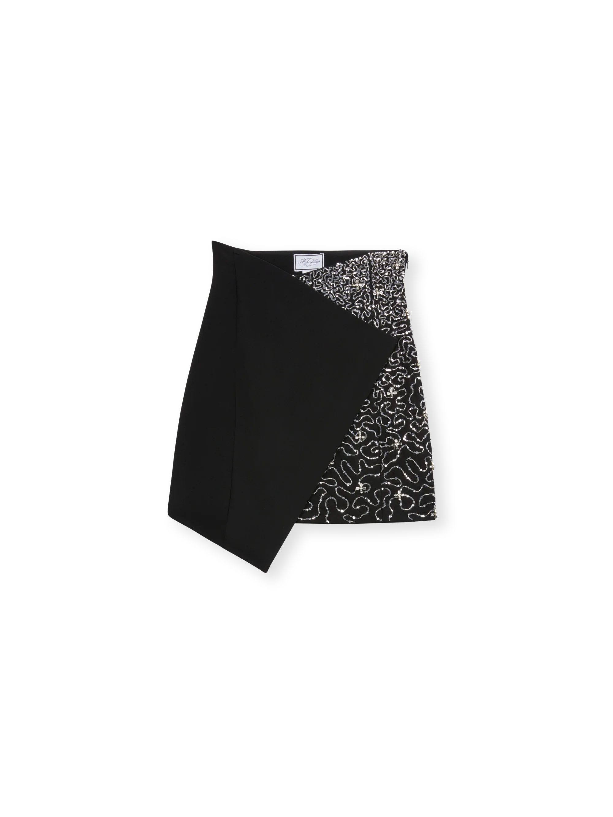 High waist mini skirt with hand embroidery - Image 5
