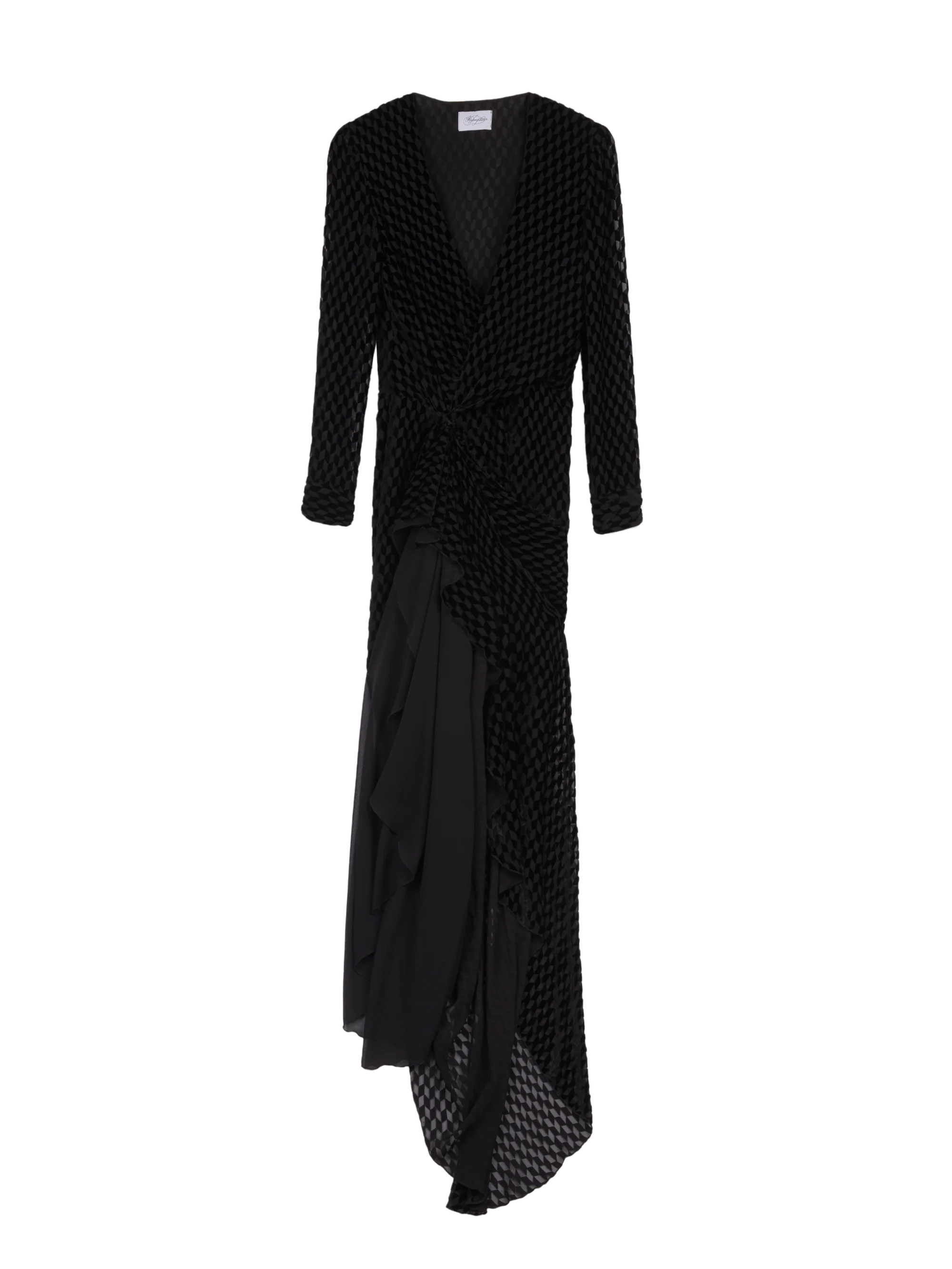 LONG DRAPED DRESS - Image 3