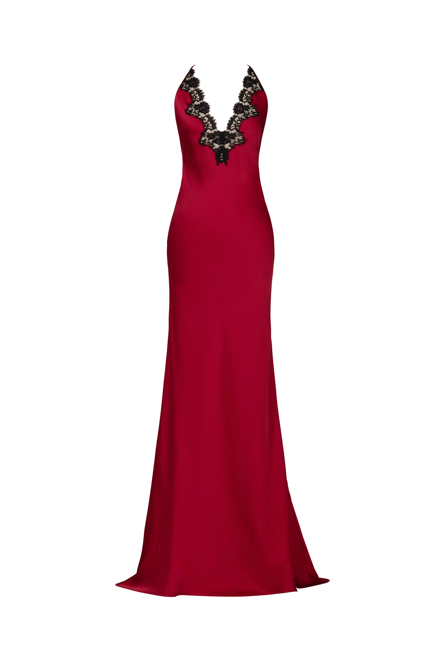LONG SLIP DRESS WITH LACE - Image 5