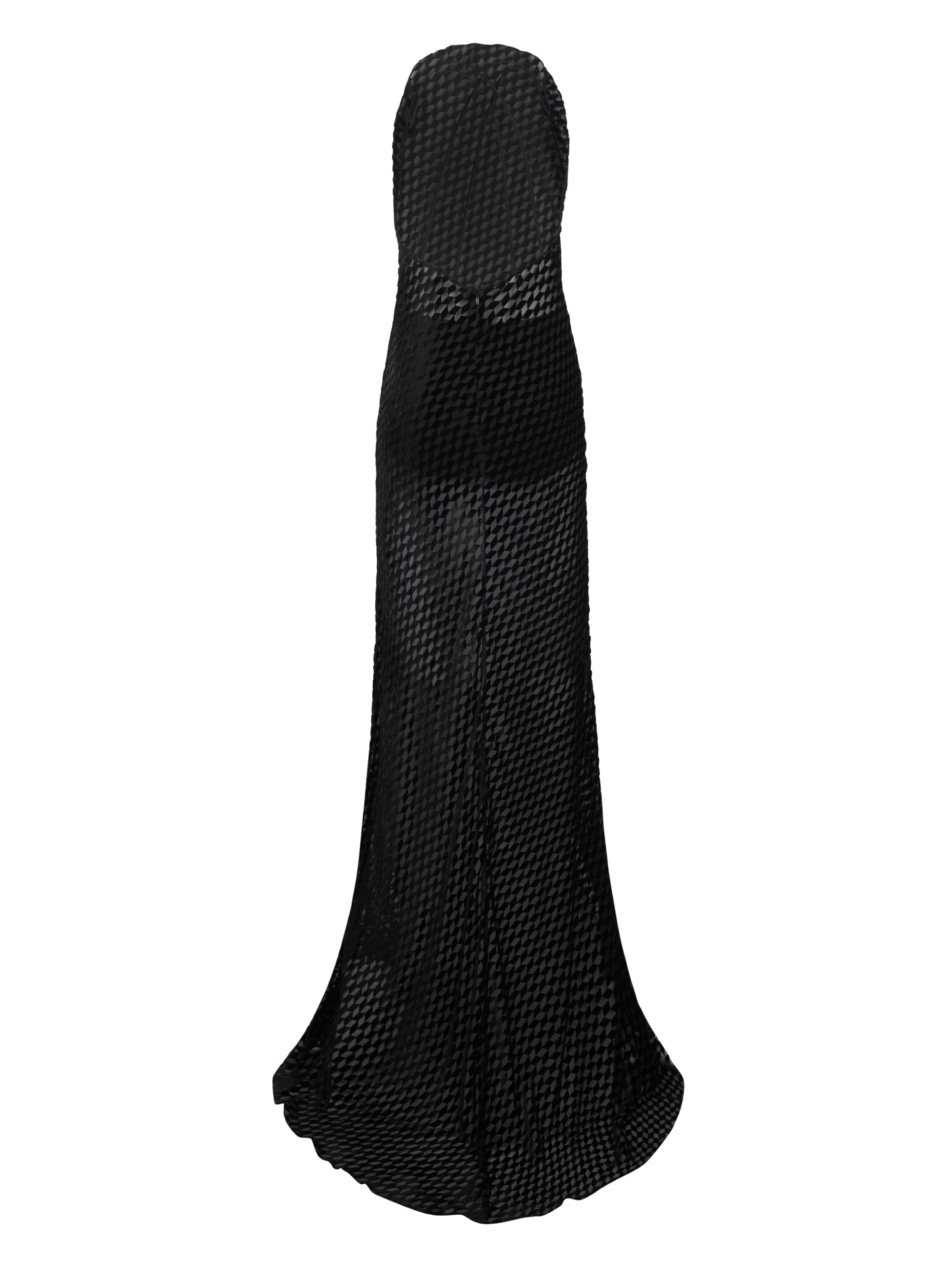 LONG DRESS IN DEVORE' VELVET - Image 4