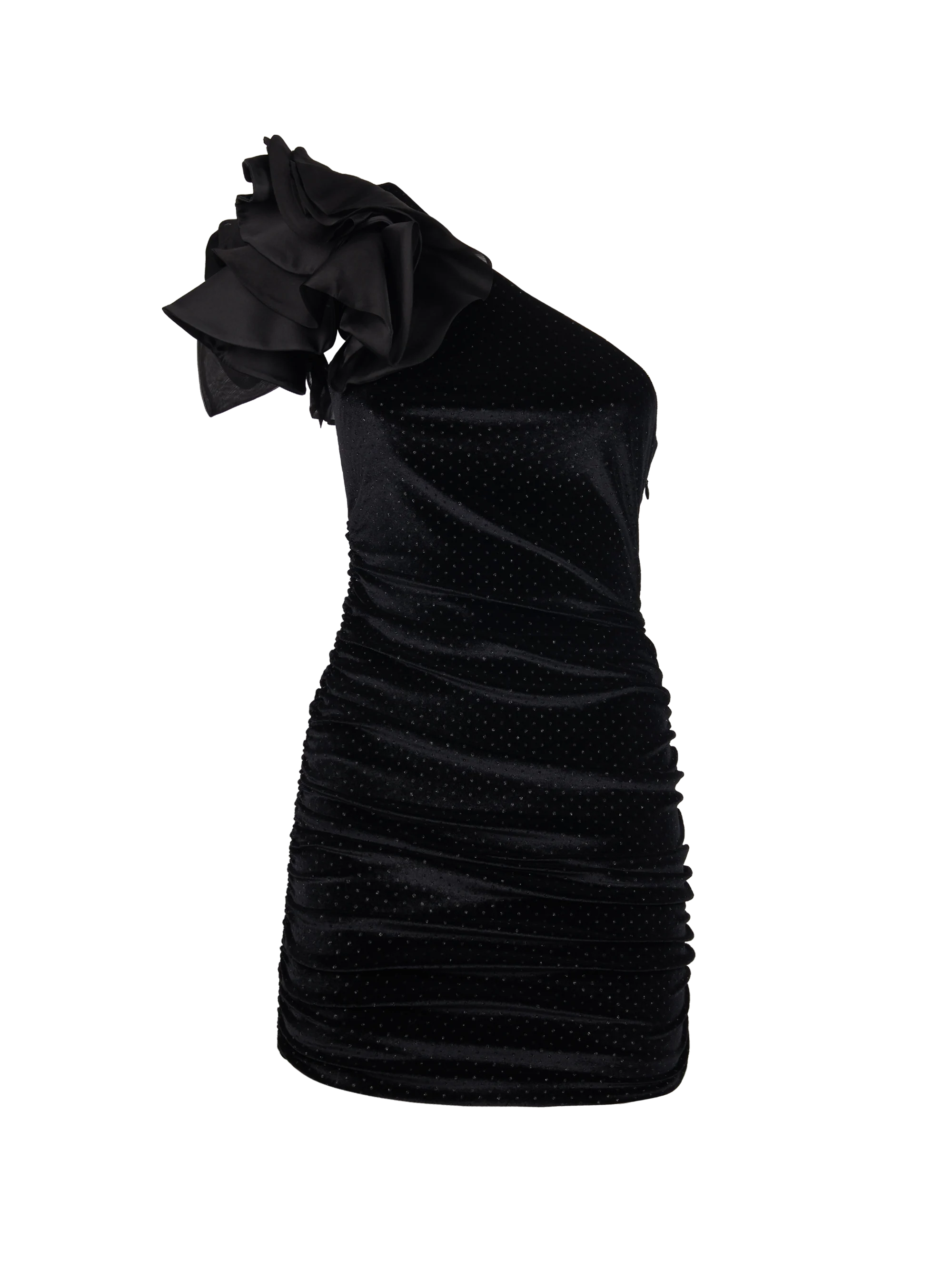 MINI DRESS IN PLUMETIS GLITTER CHENILLE - Image 3