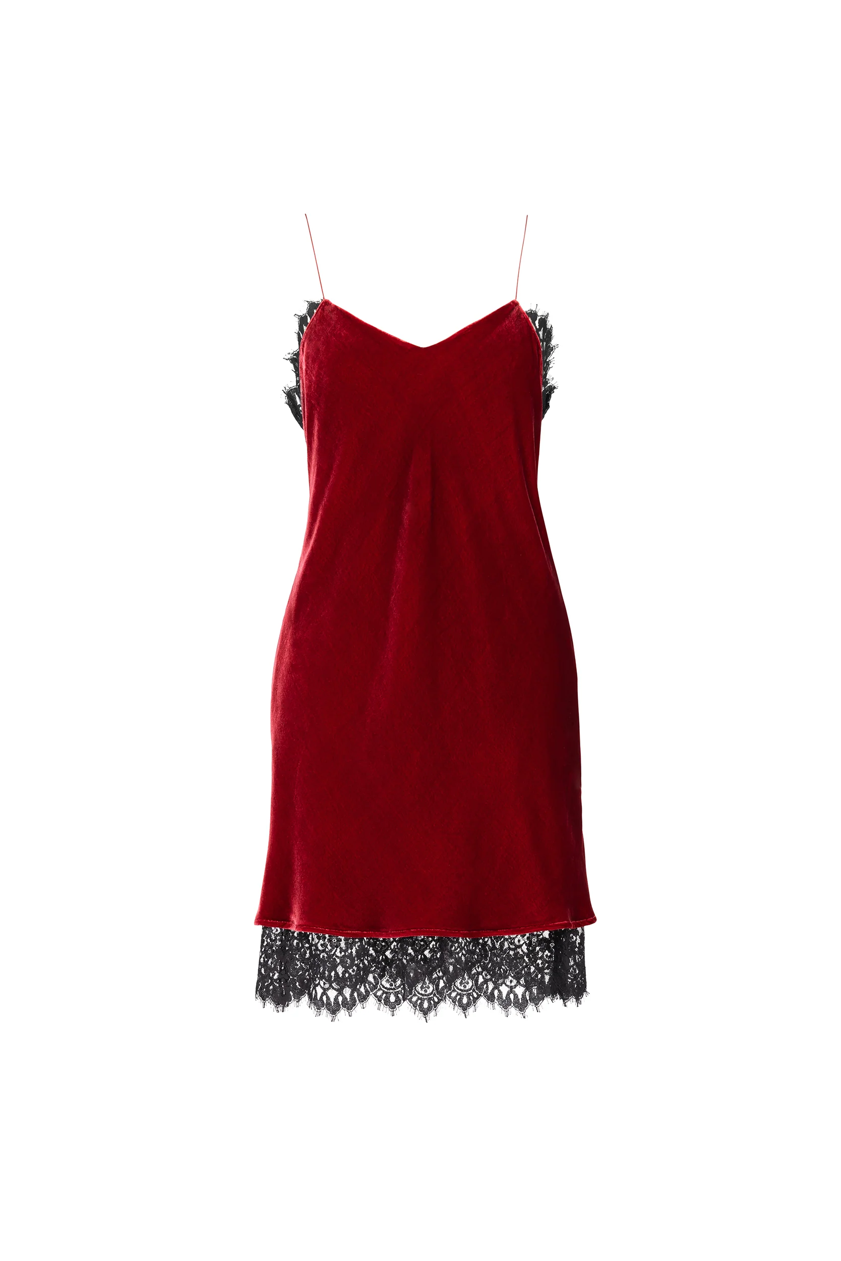 MINI SLIP DRESS WITH LACE - Image 5