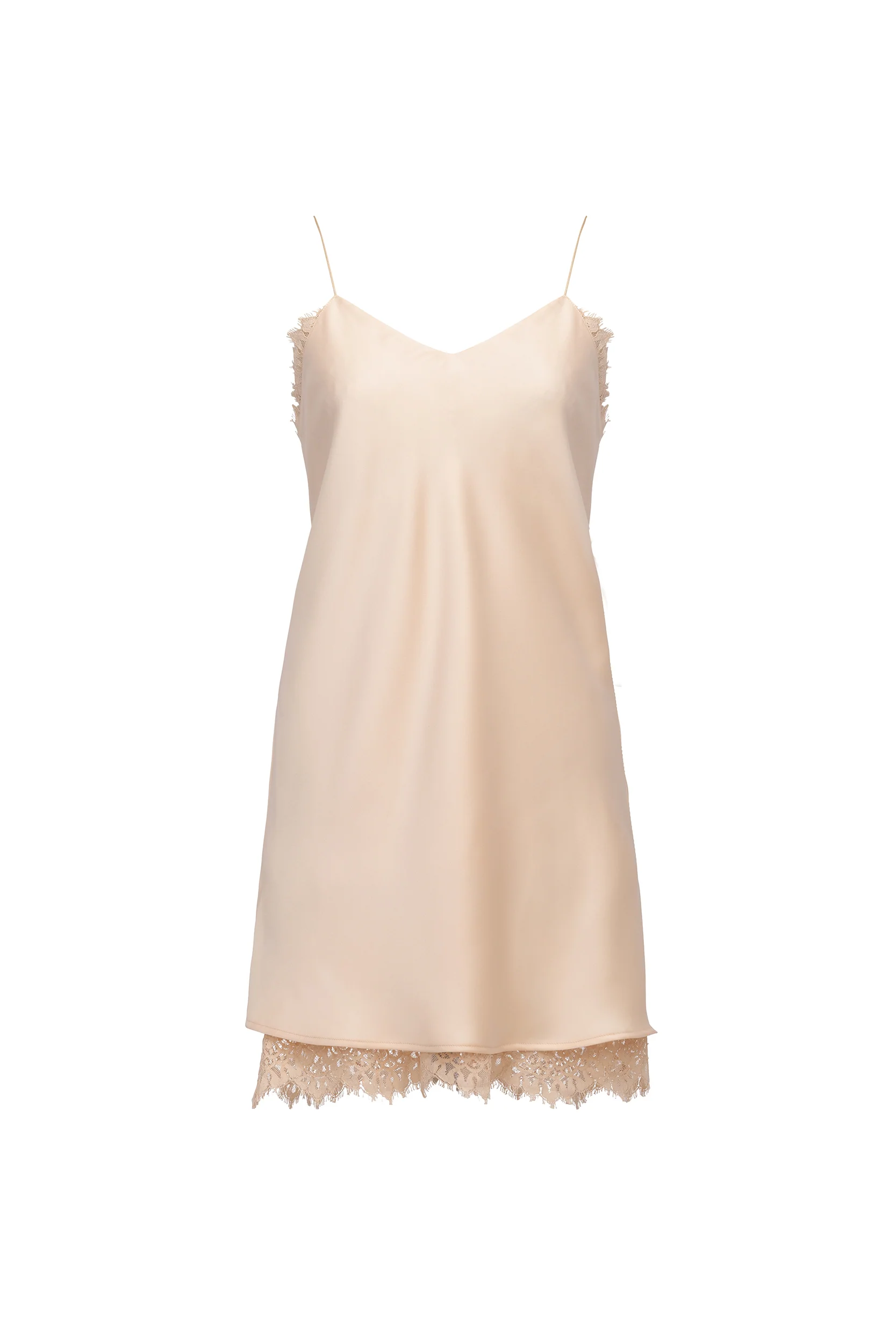 MINI SLIP DRESS WITH LACE - Image 5