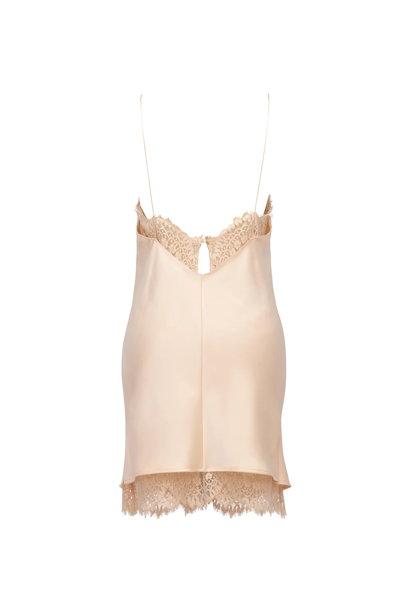 MINI SLIP DRESS WITH LACE - Image 6