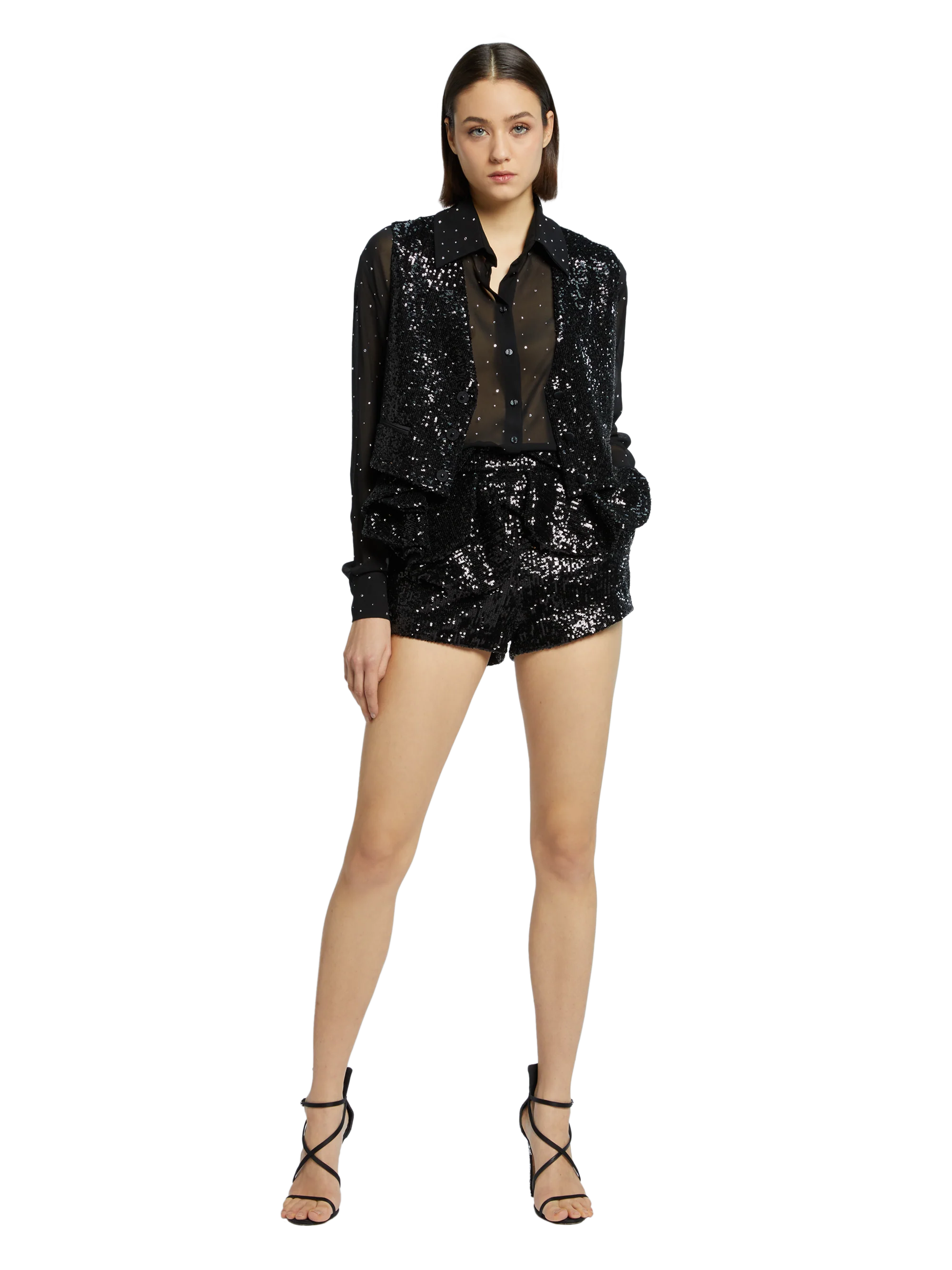 SEQUINS WAISTCOAT