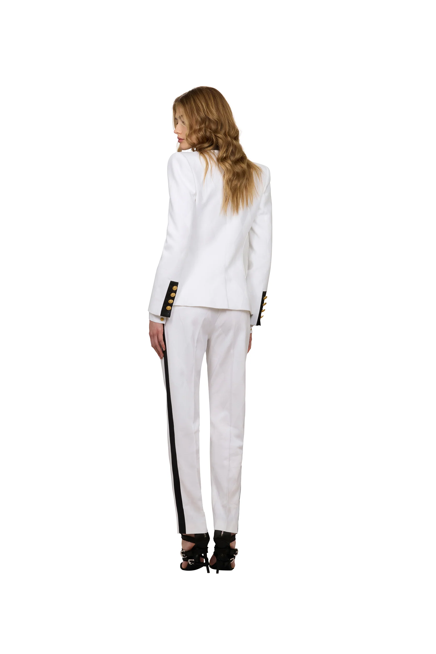WHITE SLIM TROUSER - Image 4