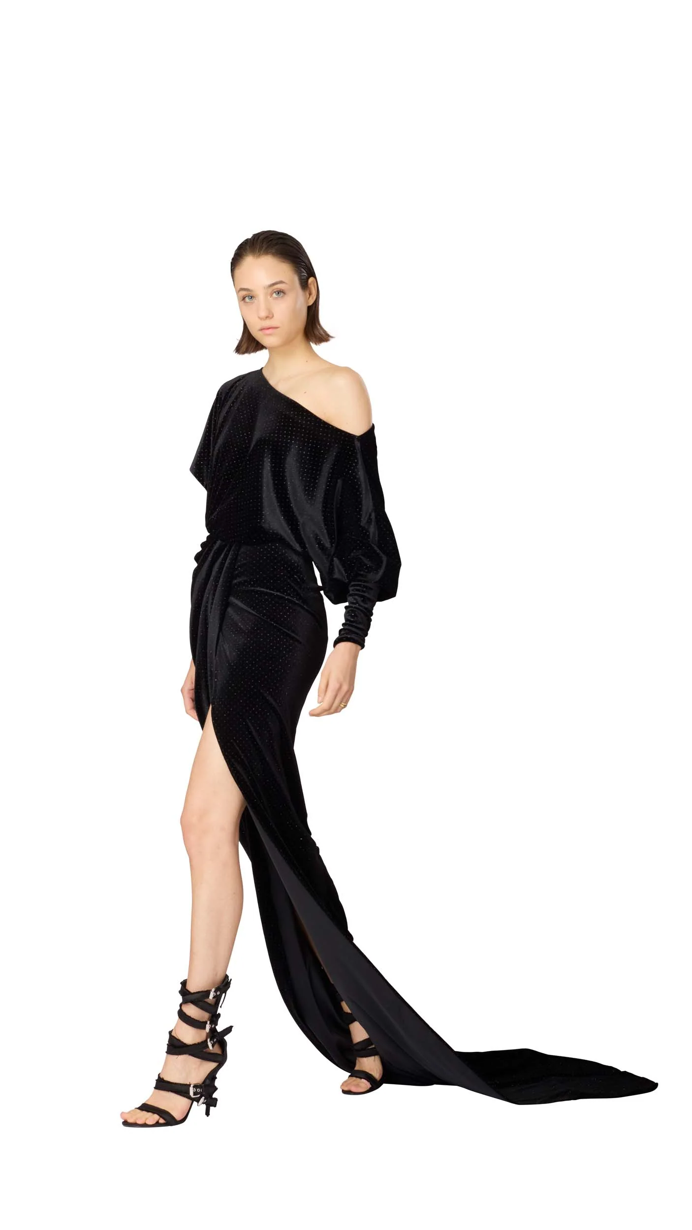 VELVET LONG DRESS - Image 4