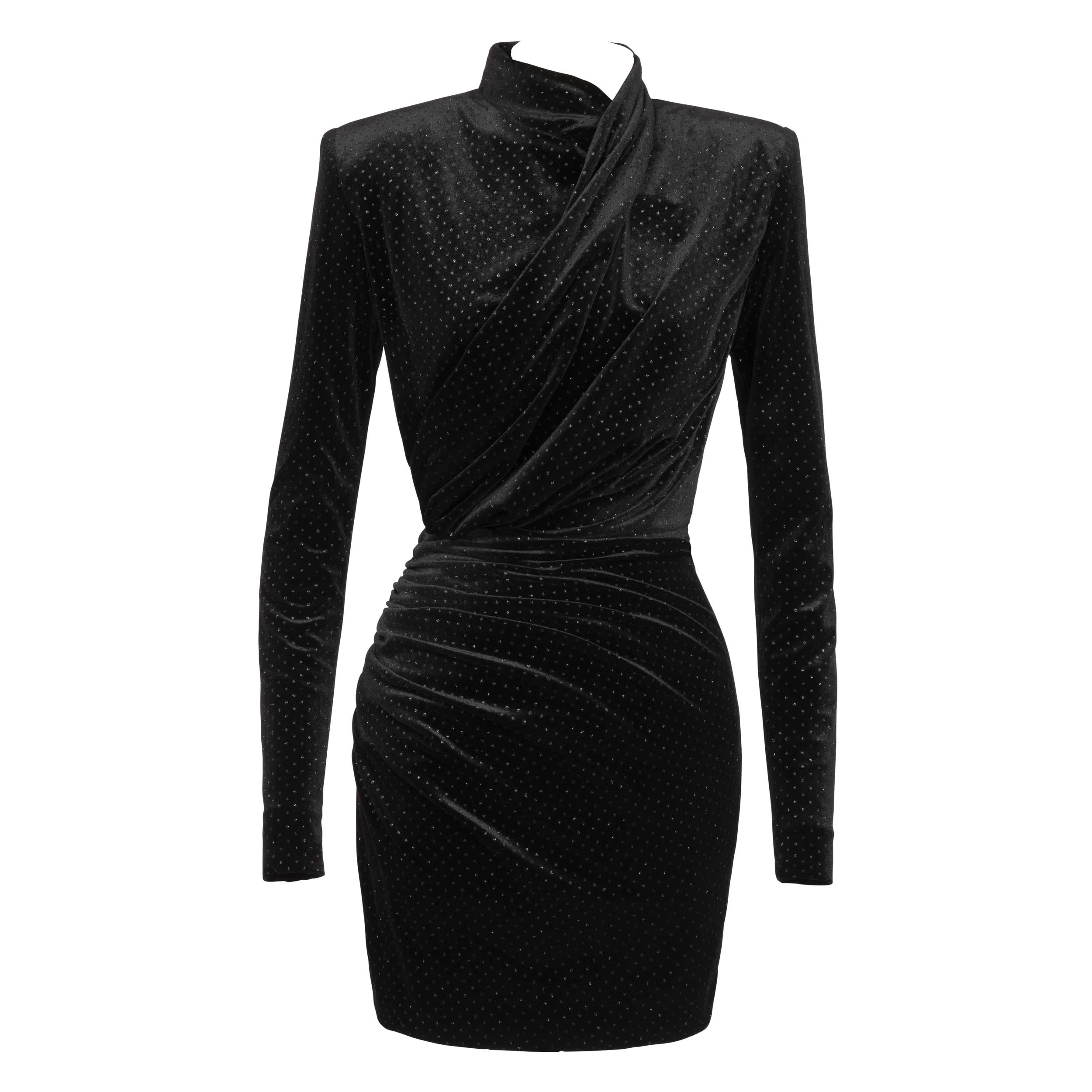 VELVET MINI DRESS - Image 5