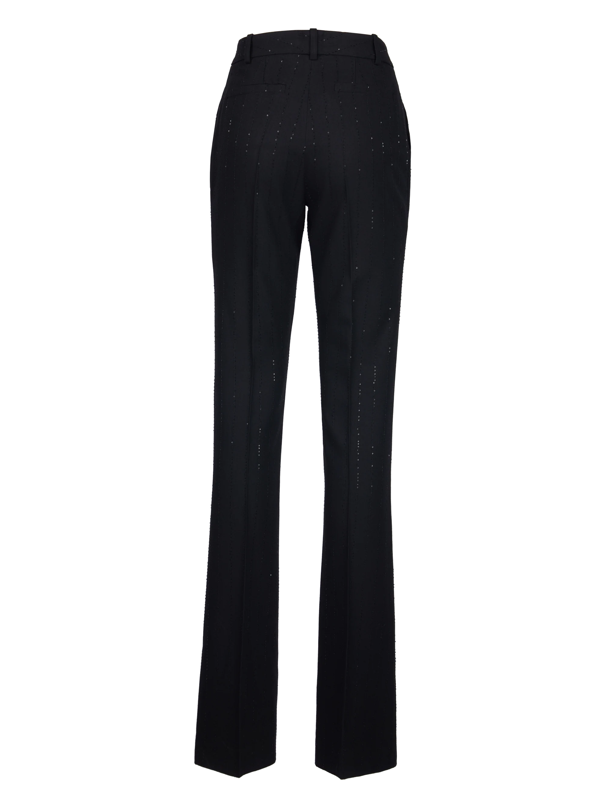 PINSTRIPE MICROSEQUINS FLARE PANTS - Image 4